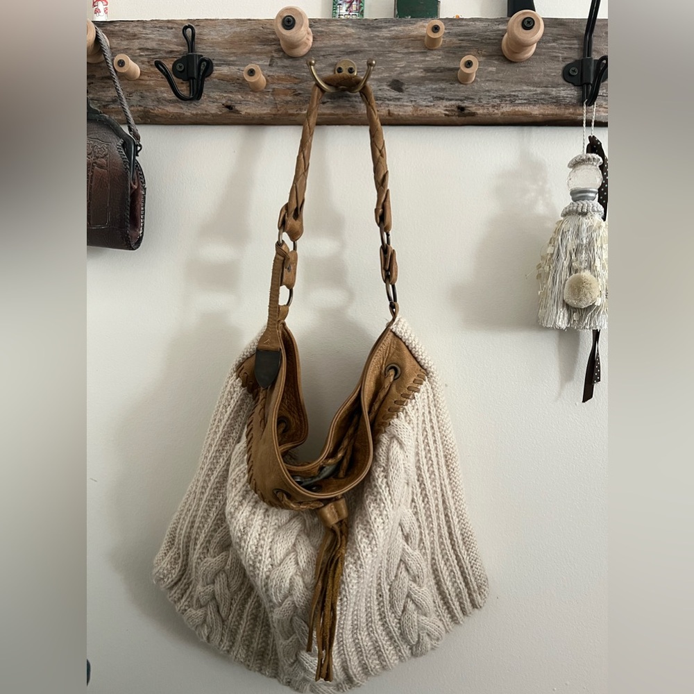 Boho Pagliei knit bag